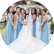 Blue Bridesmaid Dresses