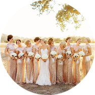 Gold Bridesmaid Dresses