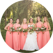 Orange Bridesmaid Dresses