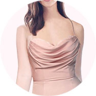 Cowl Neck Bridesmaid Dresses