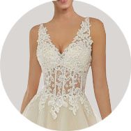V-Neck Wedding Dresses